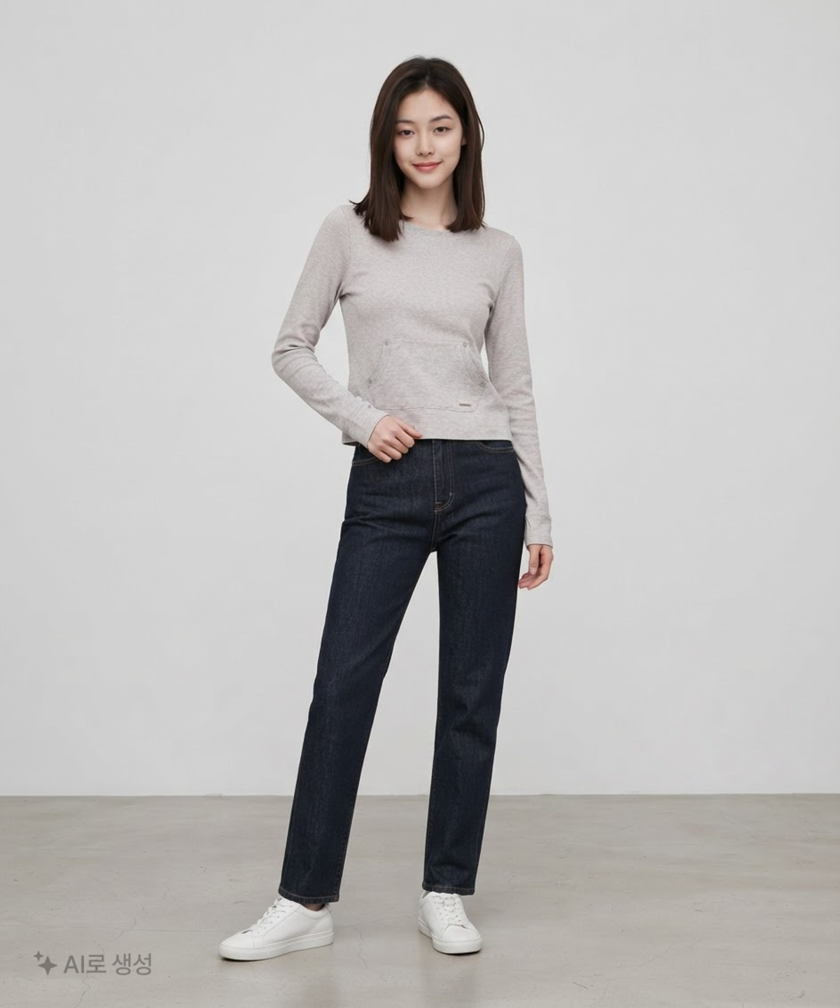 미세키서울(MISEKI SEOUL) Layered line sheer long sleeve 2