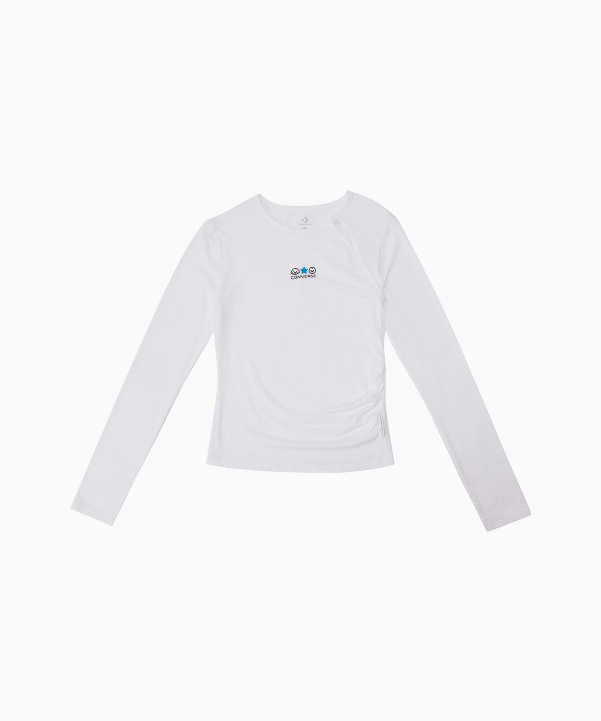 컨버스(CONVERSE) 컨버스 & 마츠이 슬림 페미닌 롱슬리브 티셔츠 에그렛 WCK387-W2Y