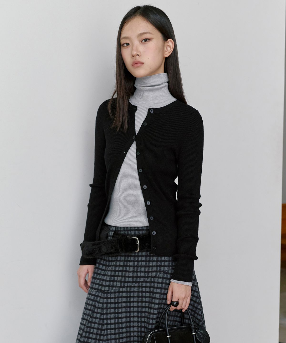 몽돌(MONGDOL) 소프트 퍼 벨트 블랙 MDAC068BLACK