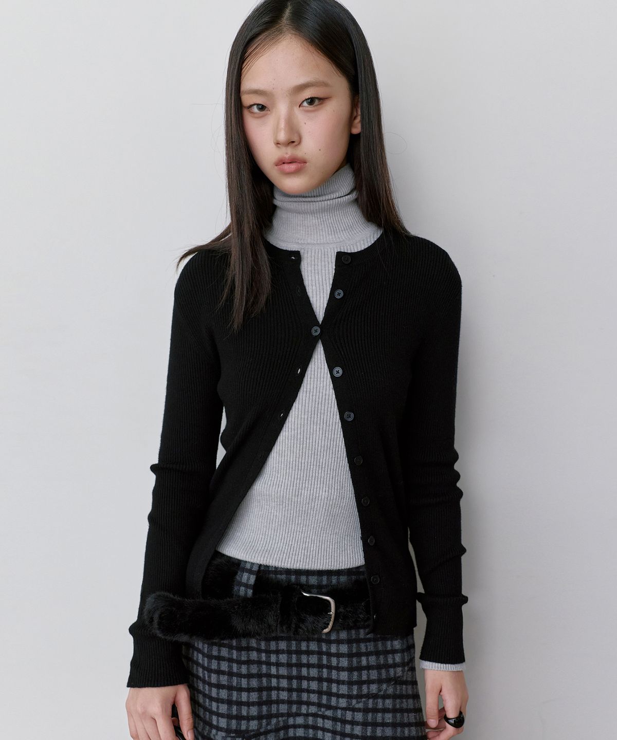 몽돌(MONGDOL) 소프트 퍼 벨트 블랙 MDAC068BLACK
