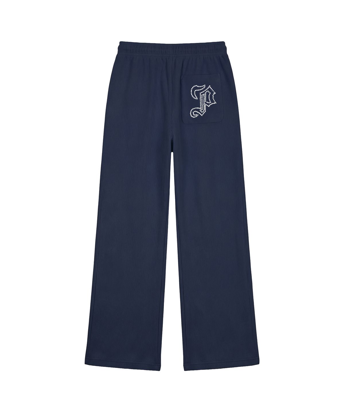 파시온(PASION) 엠블럼 글리터 로우라이즈 이지 팬츠_네이비 Emblem Glitter Ezzy Pants_Navy