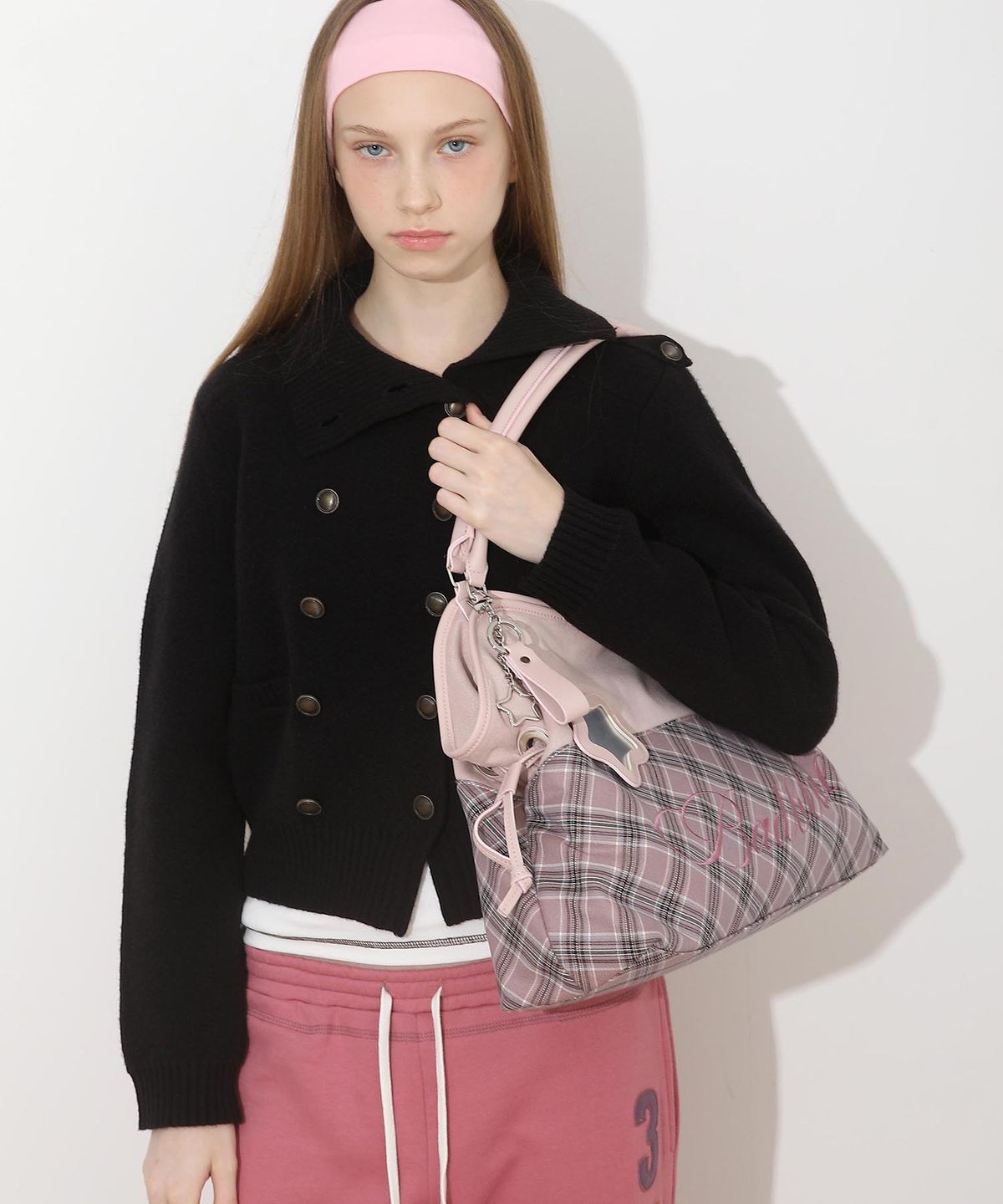 배드블루(BADBLUE) New School Knit Double Jacket Black