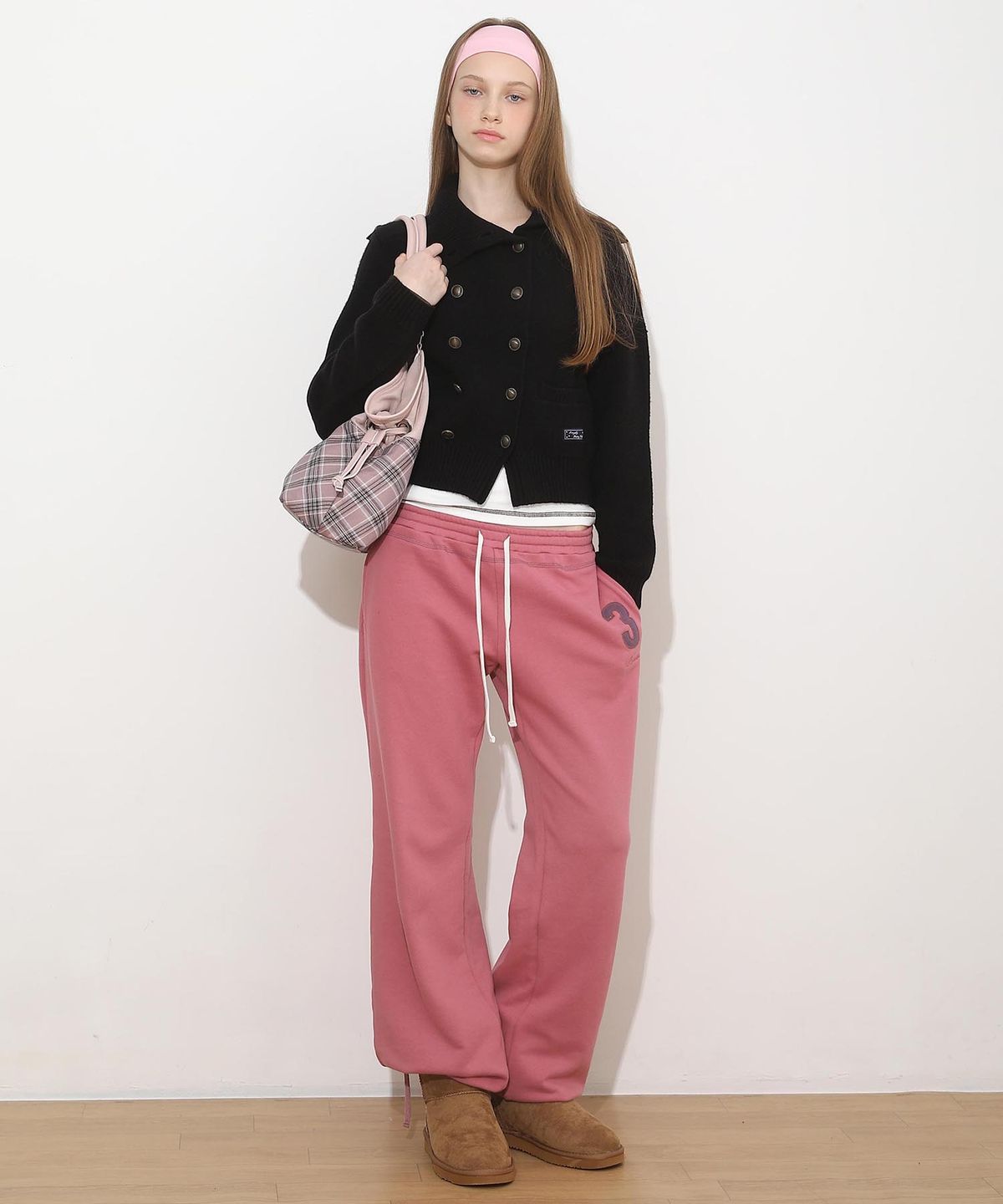 배드블루(BADBLUE) New School Knit Double Jacket Black
