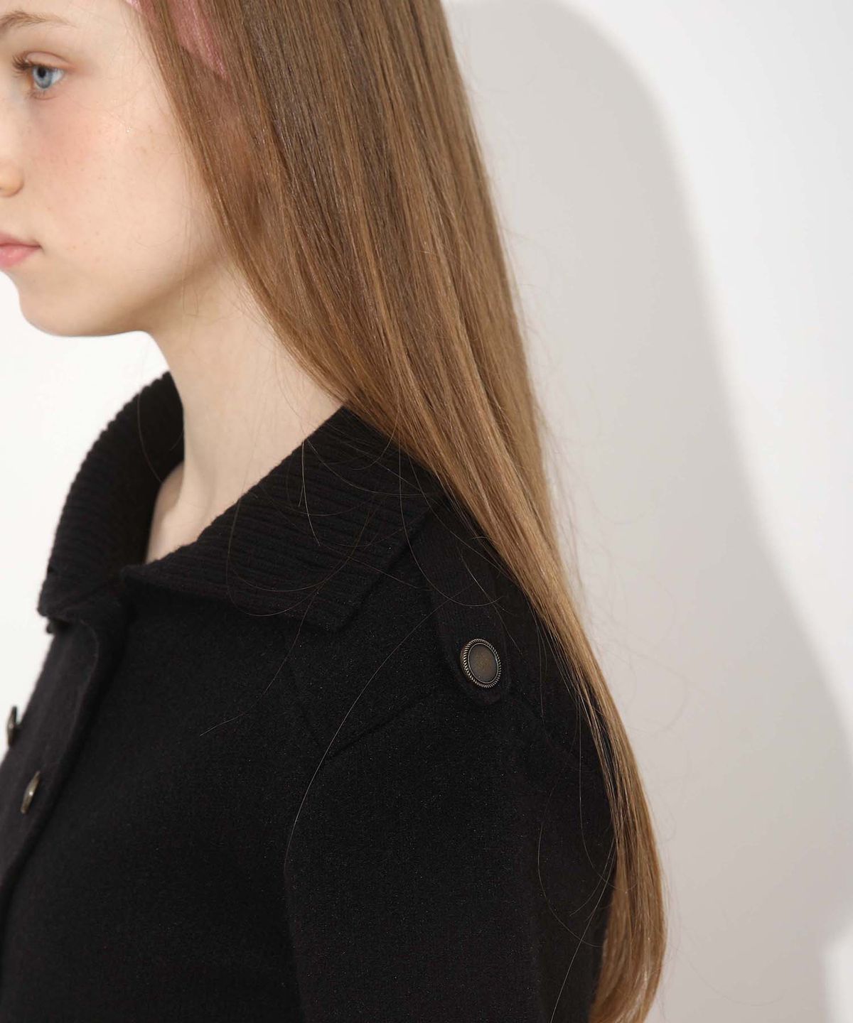 배드블루(BADBLUE) New School Knit Double Jacket Black