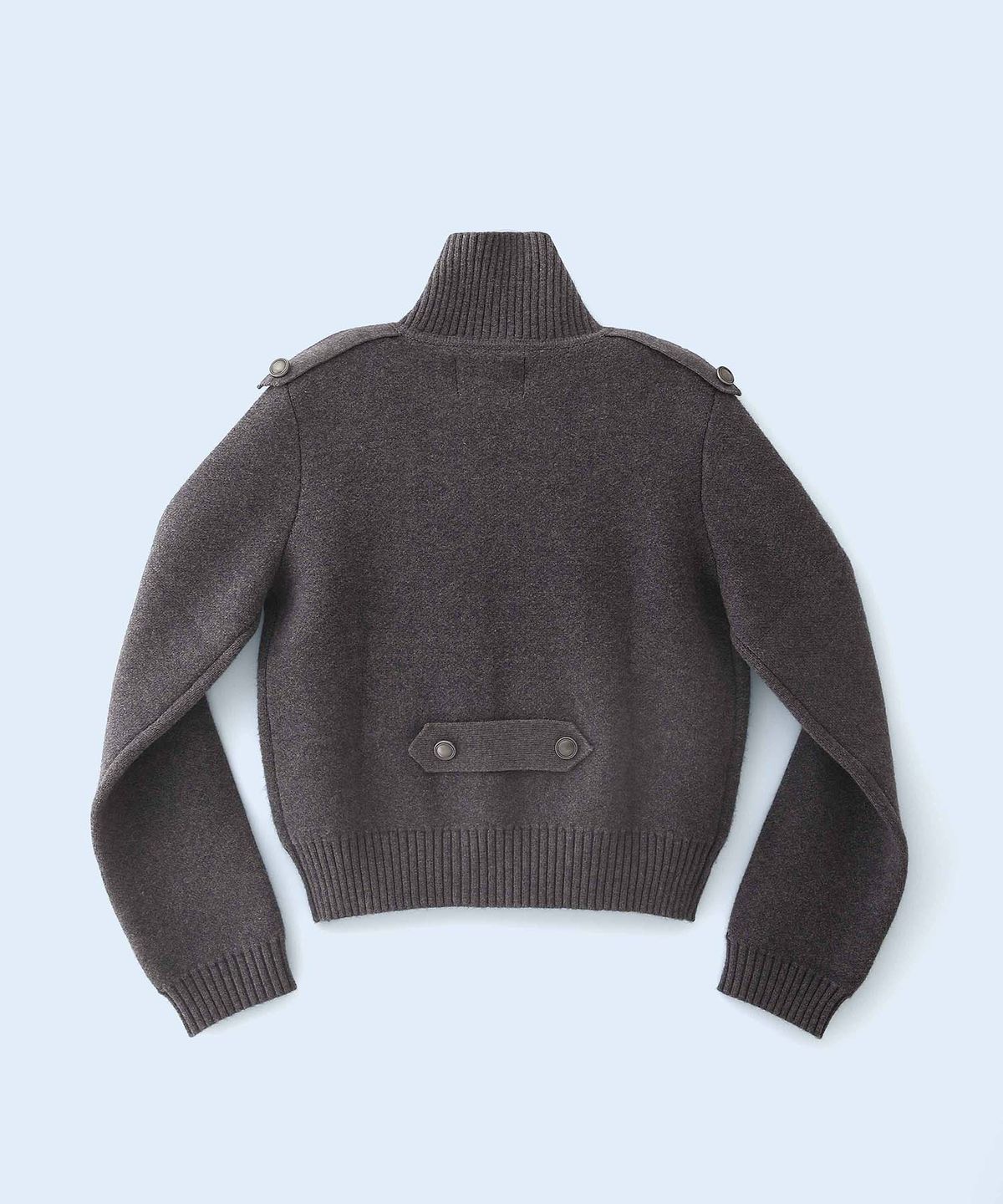 배드블루(BADBLUE) New School Knit Double Jacket Dark Gray