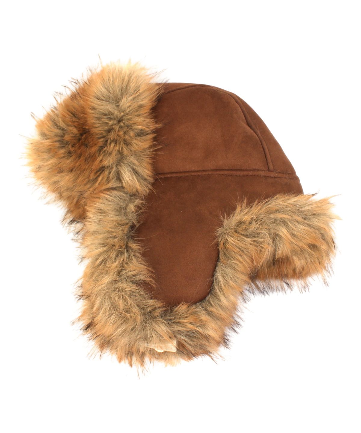 유니버셜 케미스트리(UNIVERSAL CHEMISTRY) Suade Fur Brown Aviator Hat 귀달이모자