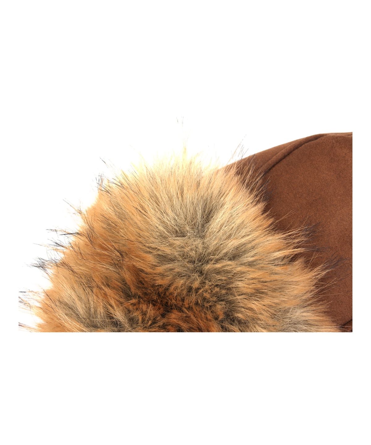 유니버셜 케미스트리(UNIVERSAL CHEMISTRY) Suade Fur Brown Aviator Hat 귀달이모자