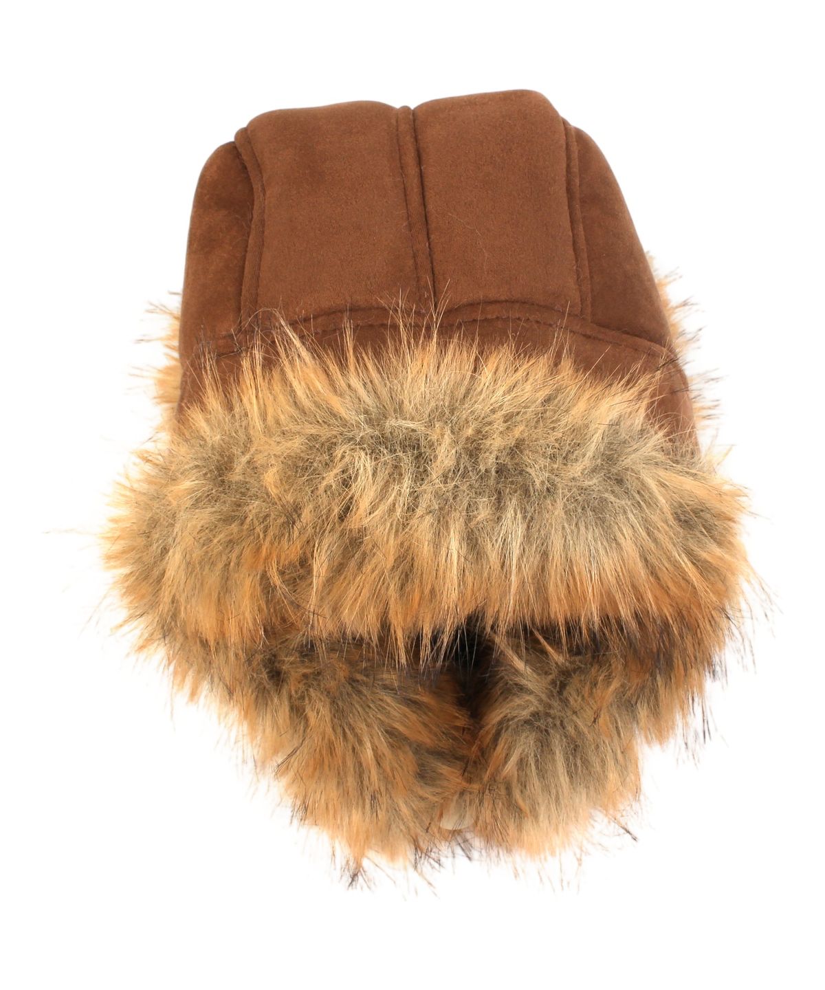 유니버셜 케미스트리(UNIVERSAL CHEMISTRY) Suade Fur Brown Aviator Hat 귀달이모자