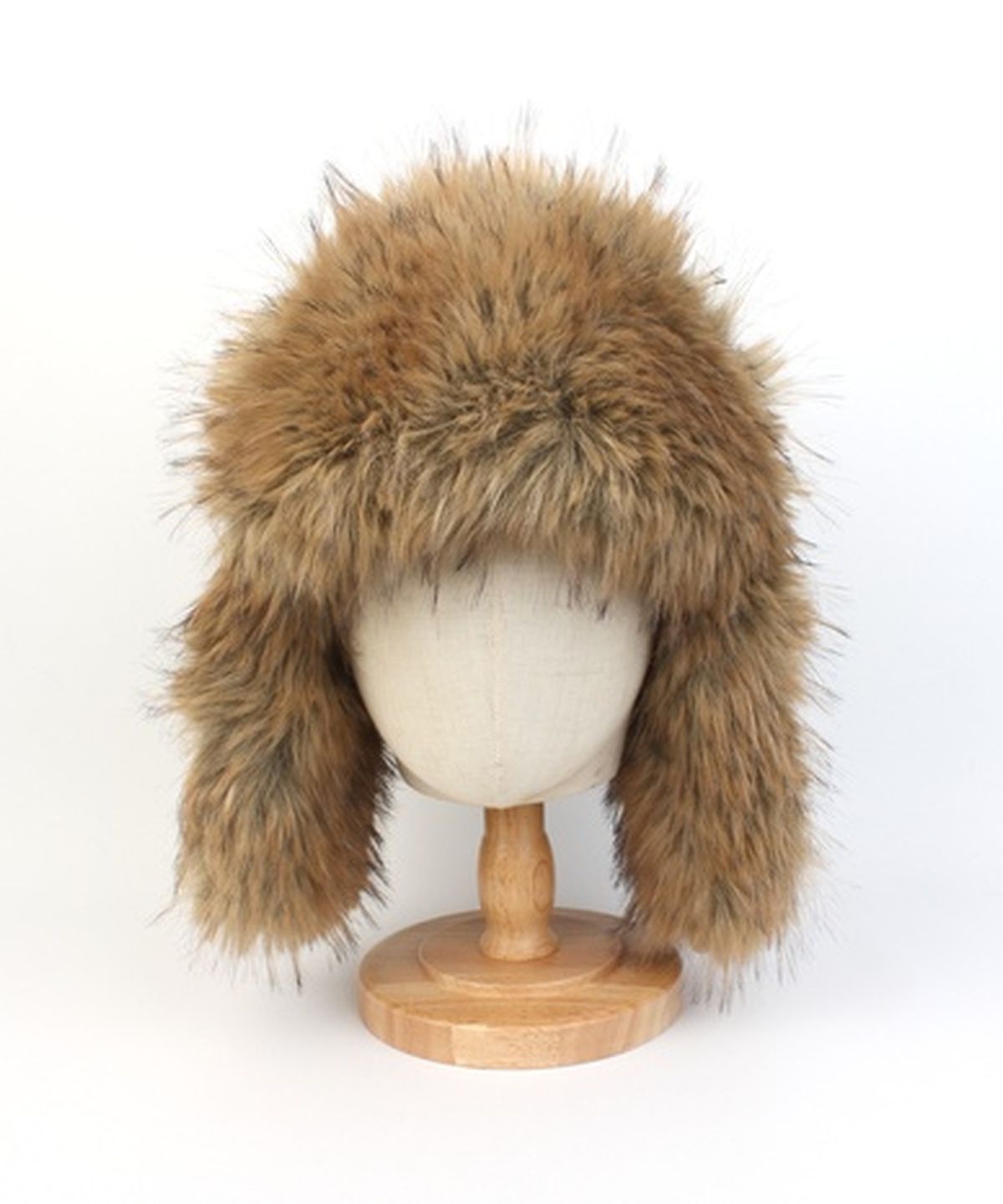 유니버셜 케미스트리(UNIVERSAL CHEMISTRY) Suade Fur Beige Aviator Hat 귀달이모자