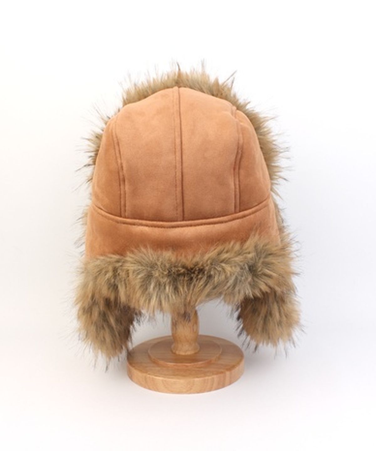 유니버셜 케미스트리(UNIVERSAL CHEMISTRY) Suade Fur Beige Aviator Hat 귀달이모자