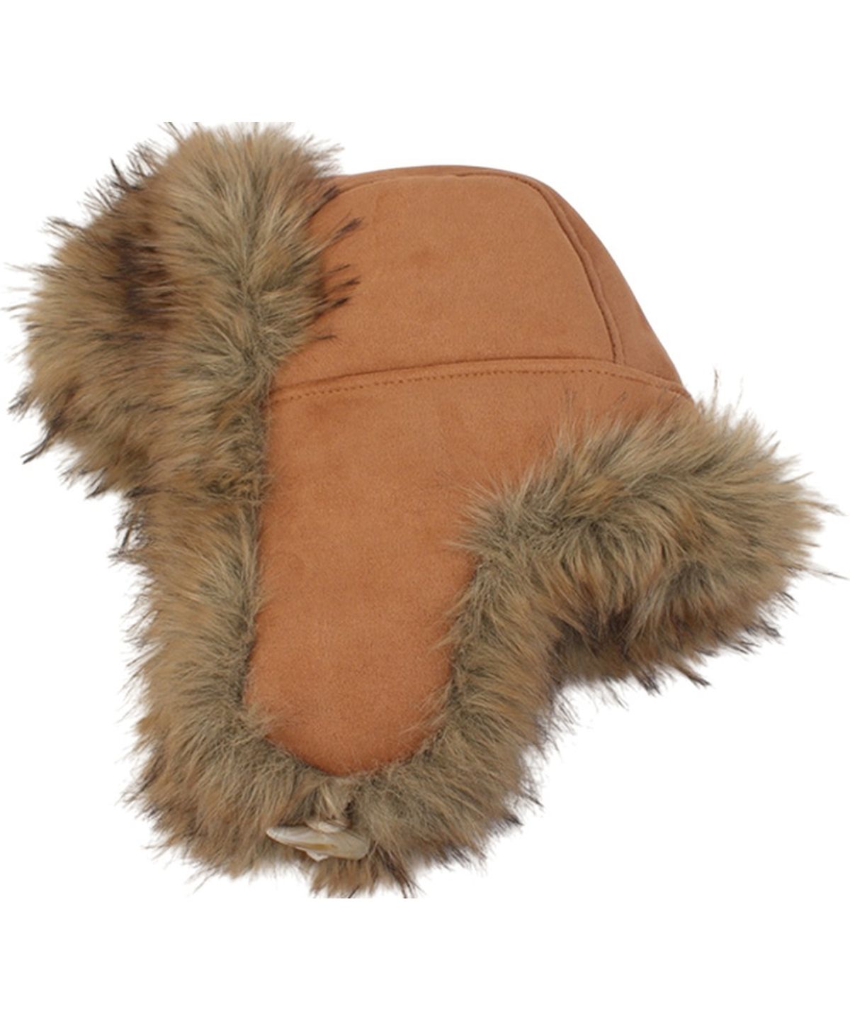 유니버셜 케미스트리(UNIVERSAL CHEMISTRY) Suade Fur Beige Aviator Hat 귀달이모자