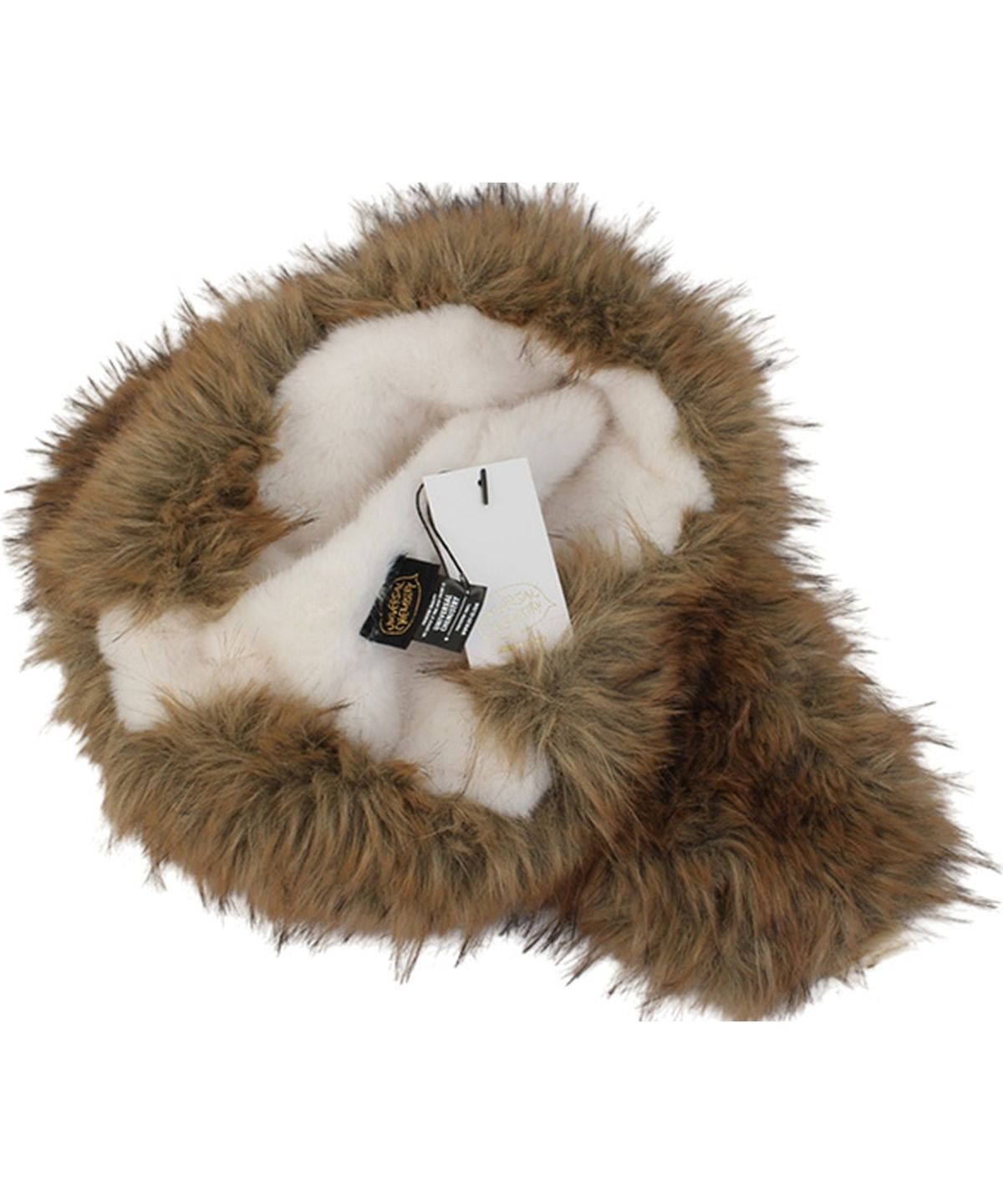 유니버셜 케미스트리(UNIVERSAL CHEMISTRY) Suade Fur Beige Aviator Hat 귀달이모자