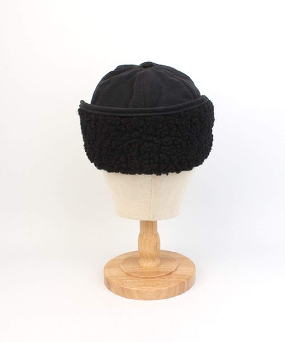 유니버셜 케미스트리(UNIVERSAL CHEMISTRY) Washing Black Half Earflap Cap 귀달이모자