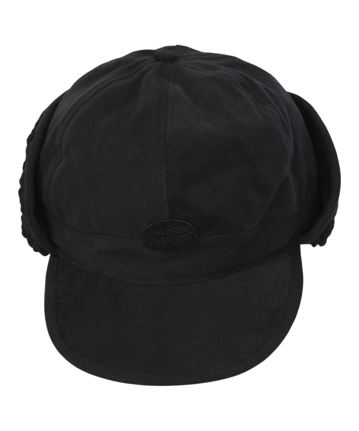 유니버셜 케미스트리(UNIVERSAL CHEMISTRY) Washing Black Half Earflap Cap 귀달이모자