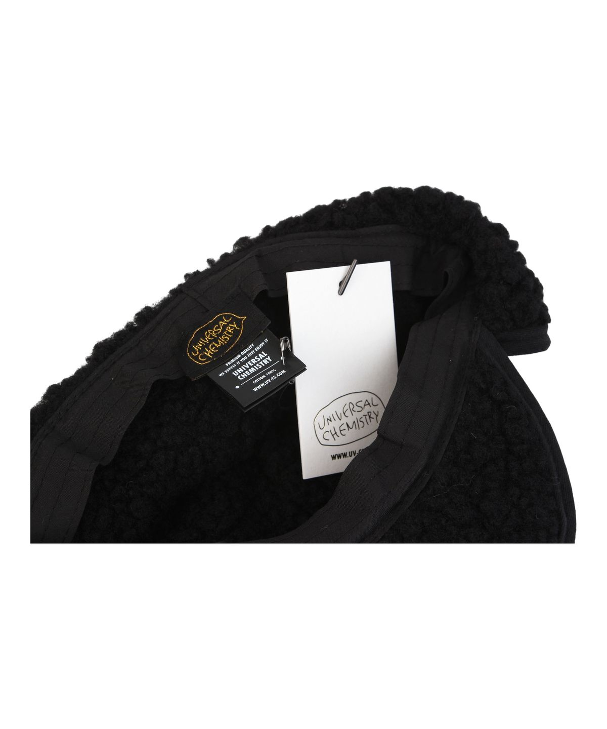 유니버셜 케미스트리(UNIVERSAL CHEMISTRY) Washing Black Half Earflap Cap 귀달이모자