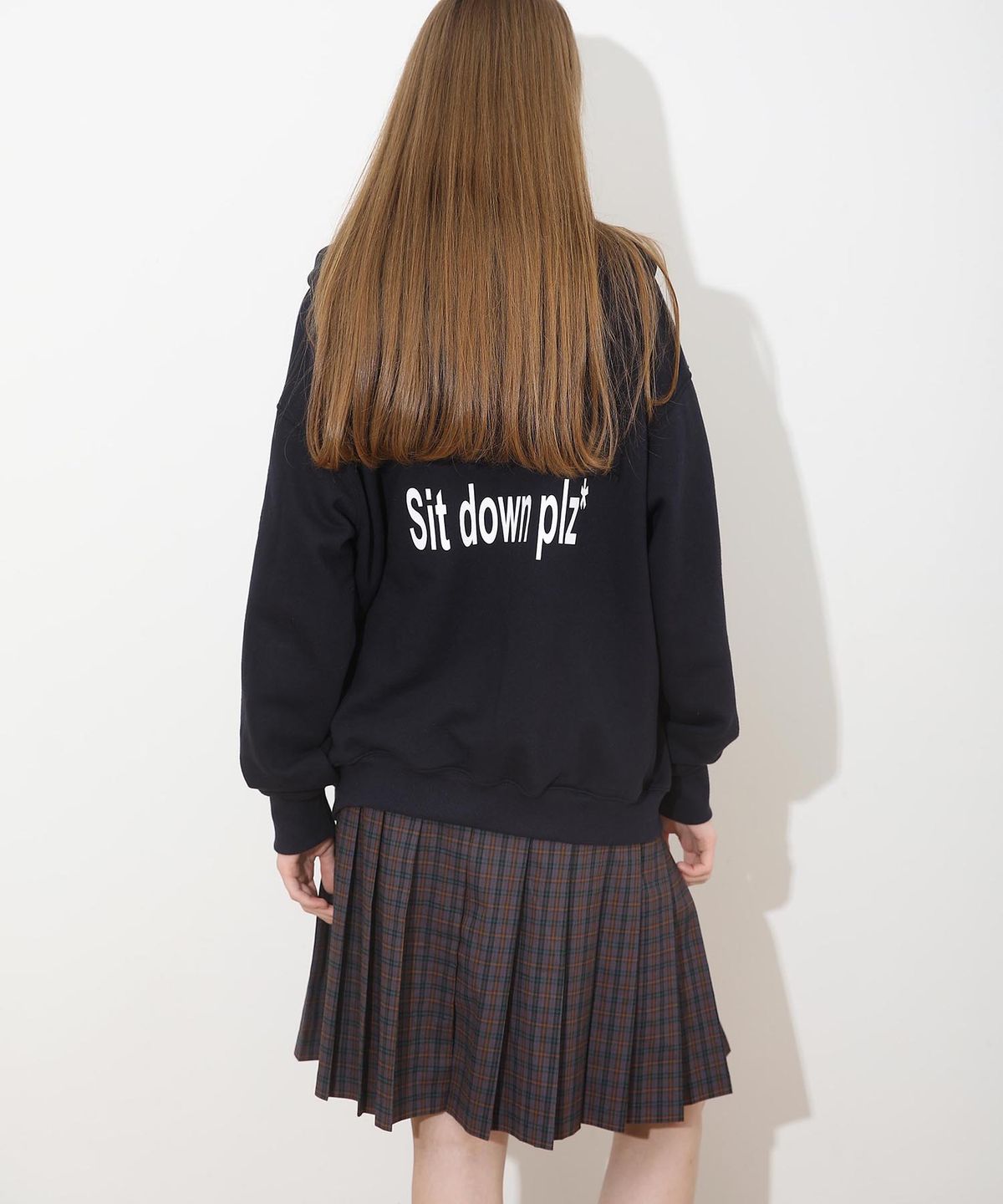 배드블루(BADBLUE) New School Hoodie Zip Navy