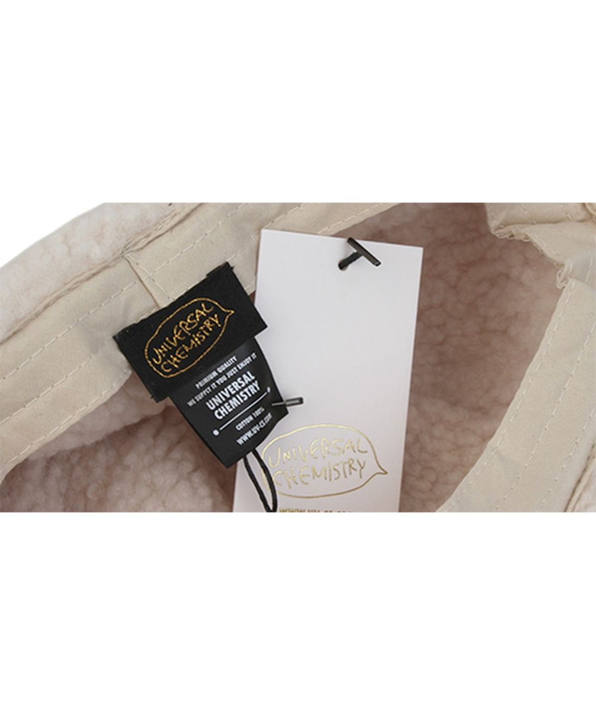 유니버셜 케미스트리(UNIVERSAL CHEMISTRY) Washing Ivory Half Earflap Cap 귀달이모자