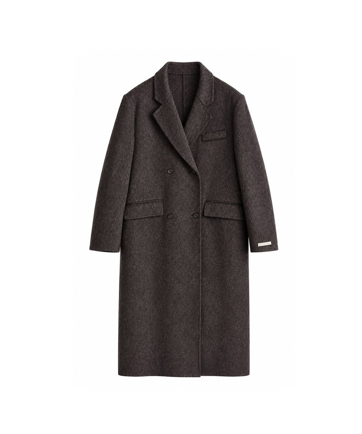 바스카라(VASCARA) Handmade Tailored Wool Flap Pocket Double Long Coat (2colors)