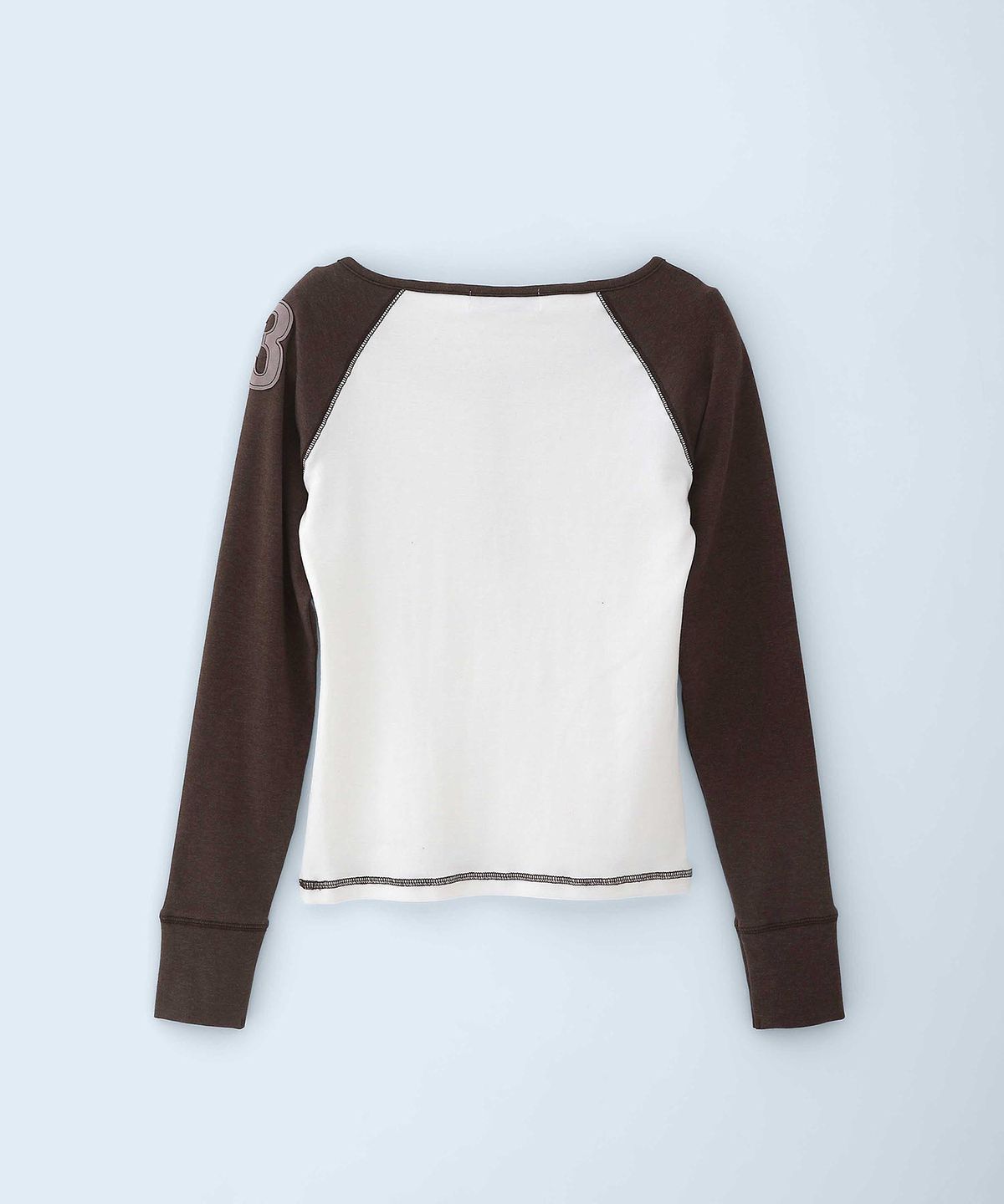 배드블루(BADBLUE) Class Henley Neck Long Sleeve Brown