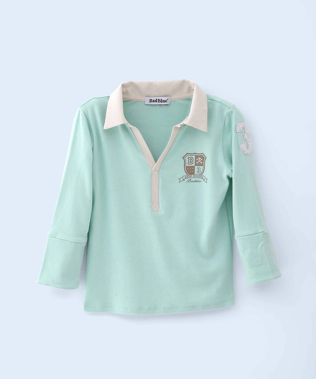 배드블루(BADBLUE) New School Merch Mid-sleeve Jade