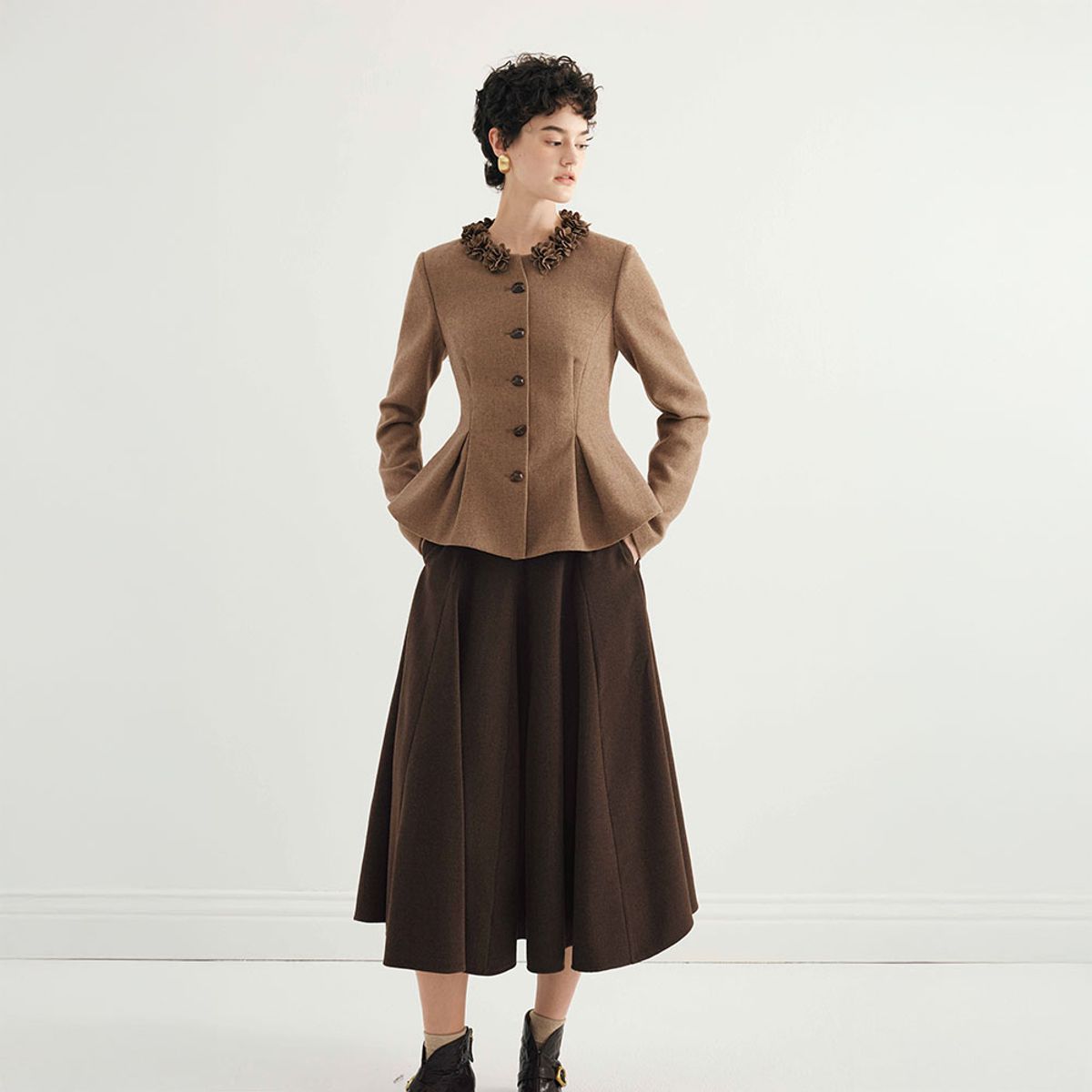 와이와이아이엠(YYIAM) YY_Insert a-line skirt