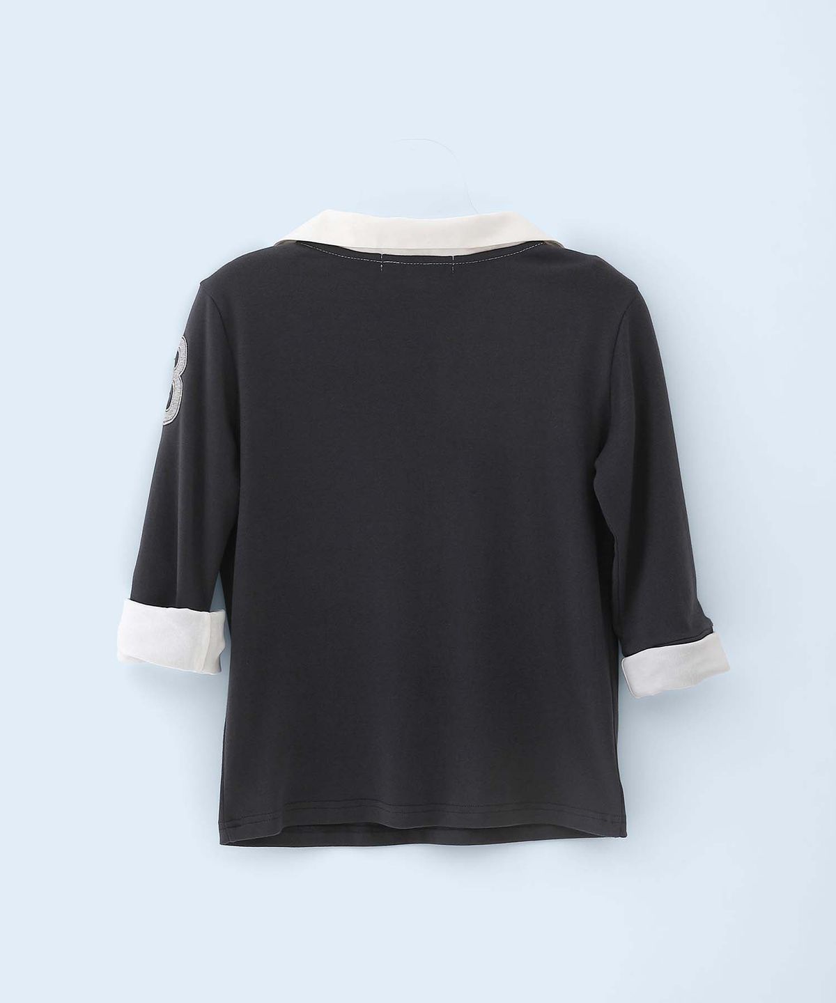 배드블루(BADBLUE) New School Merch Mid-sleeve Charcoal