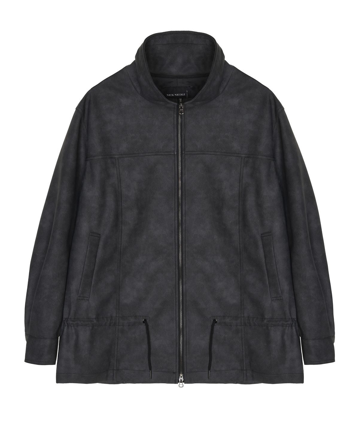 닉앤니콜(NICK&NICOLE) WASHED STRING FIELD JACKET_CHARCOAL