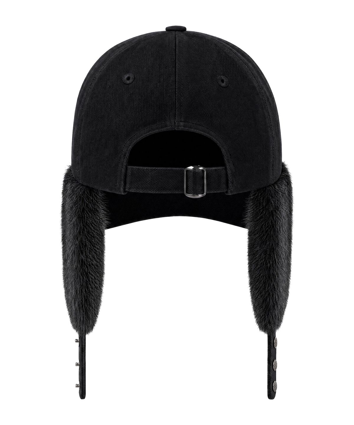 아이돈워너셀(IDWS) Trinity View Fur Maxi Cap Black