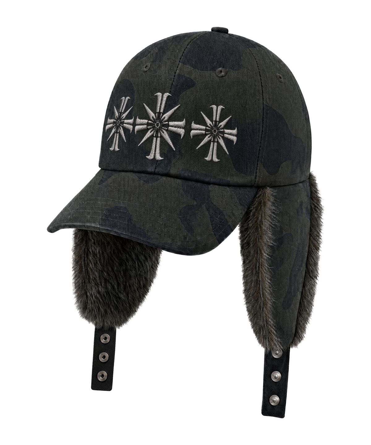 아이돈워너셀(IDWS) Trinity View Fur Maxi Cap Multi