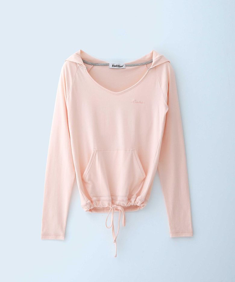 Gummy Raglan Hoodie Peach