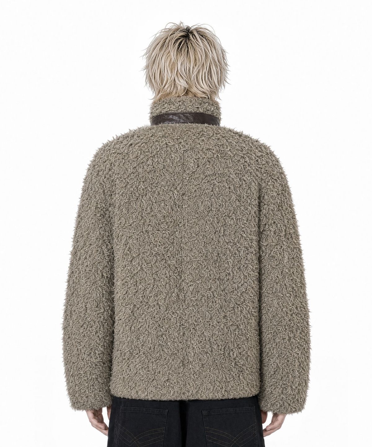 아이돈워너셀(IDWS) Nodal Fur Jacket Beige
