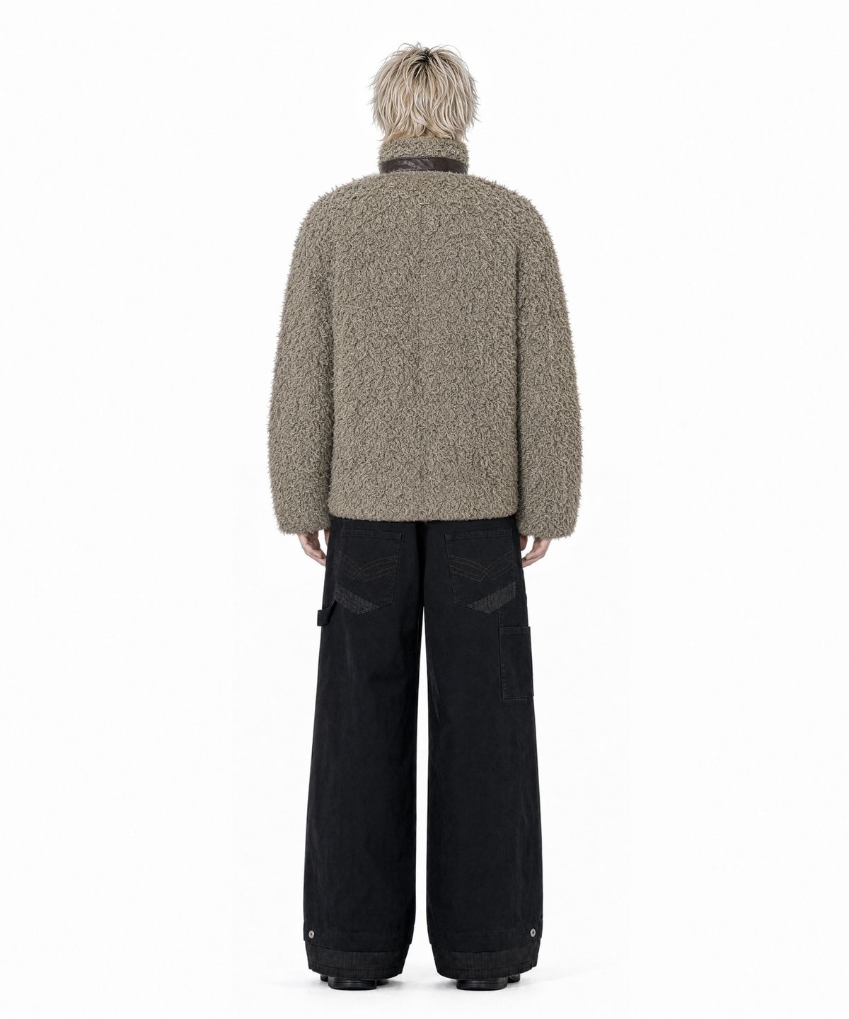 아이돈워너셀(IDWS) Nodal Fur Jacket Beige