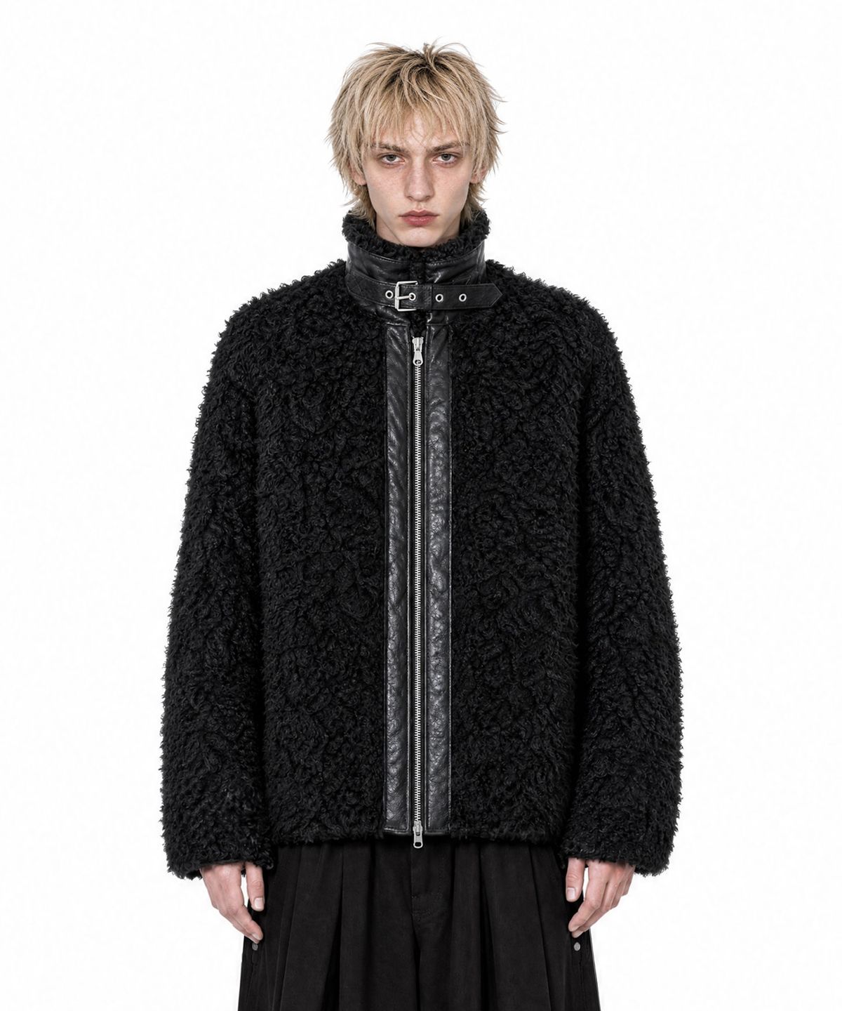 아이돈워너셀(IDWS) Nodal Fur Jacket Black