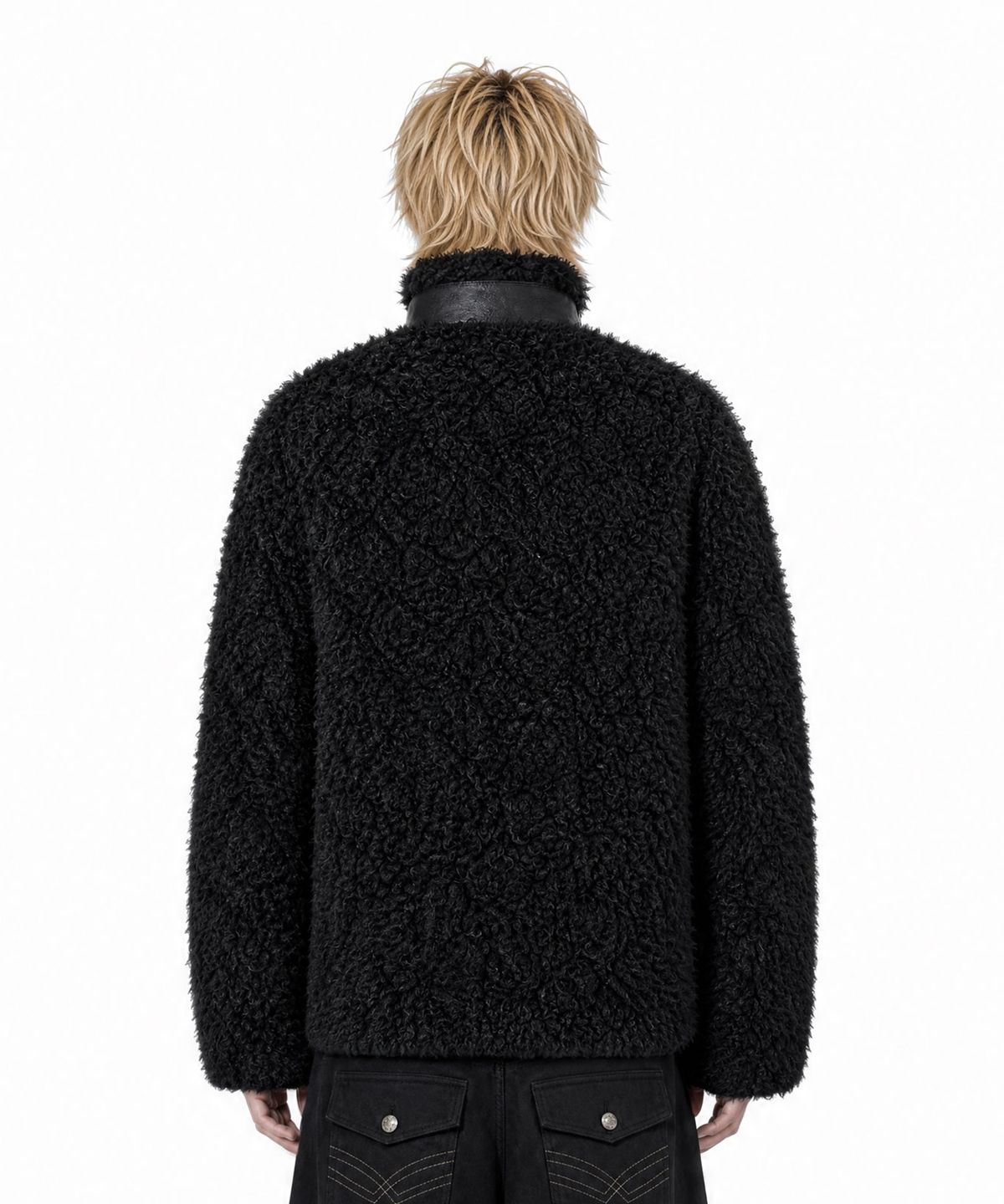 아이돈워너셀(IDWS) Nodal Fur Jacket Black