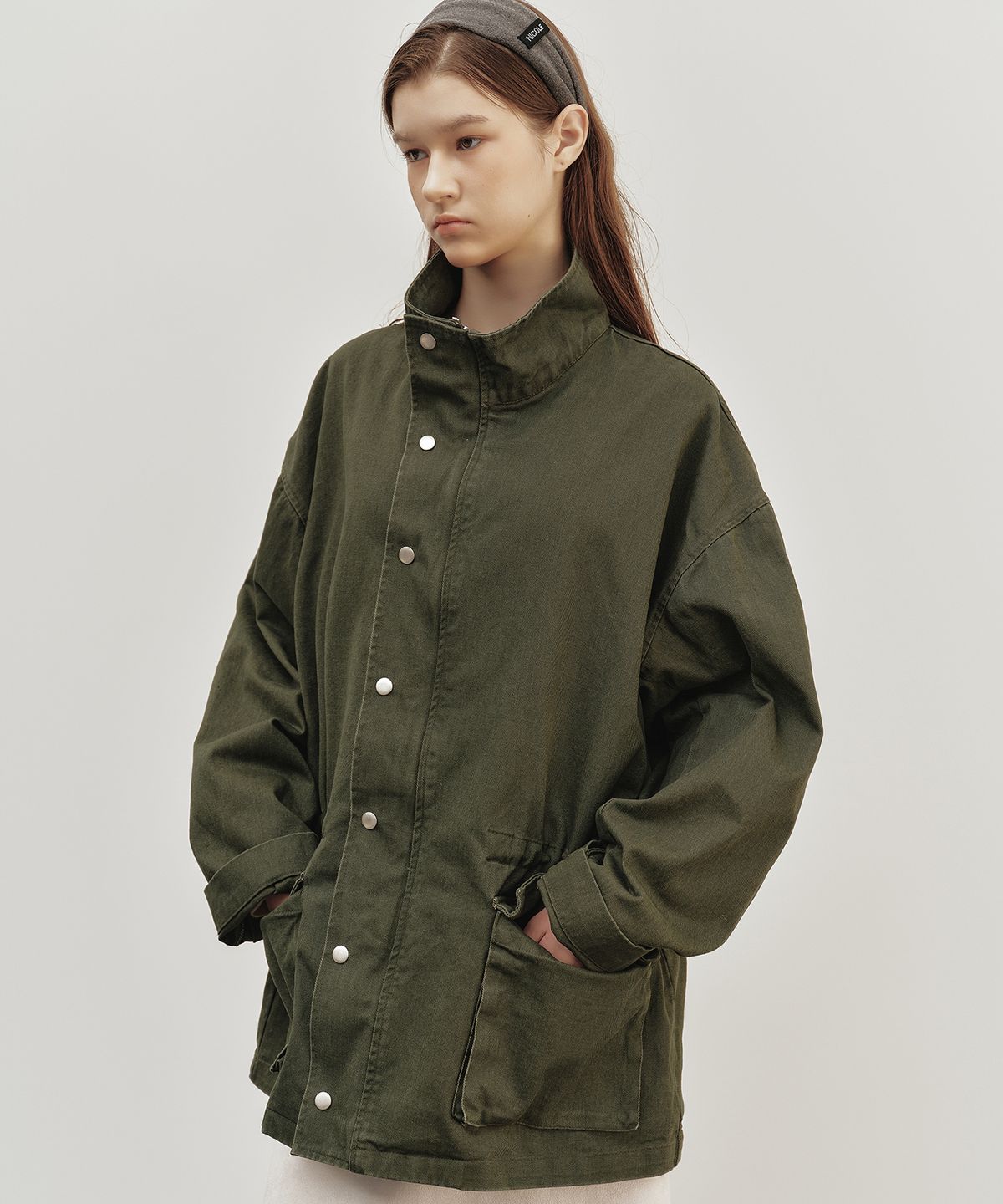 닉앤니콜(NICK&NICOLE) VINTAGE WASH FIELD JACKET_KHAKI