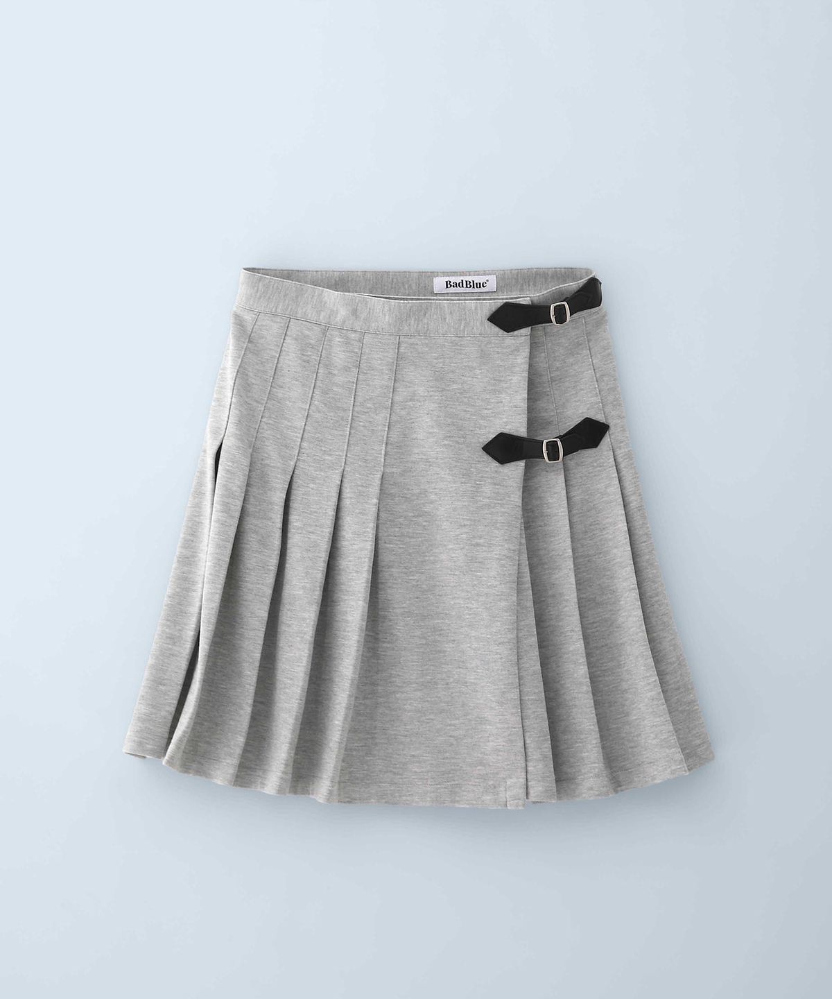 배드블루(BADBLUE) New School Cotton Buckle Lap Skirt