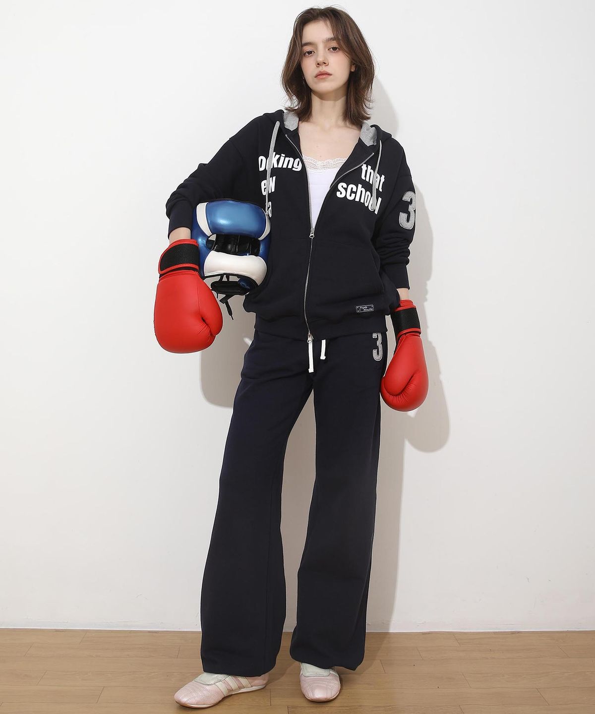배드블루(BADBLUE) Grade Level Color Pants Navy