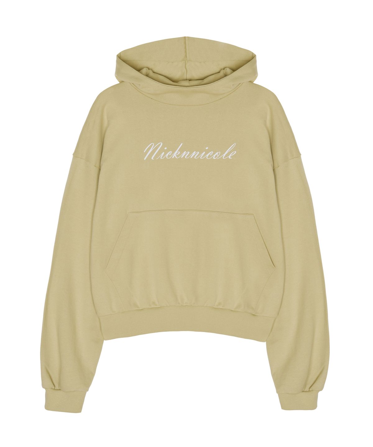 닉앤니콜(NICK&NICOLE) COWL NECK HOODIE_BUTTER YELLOW