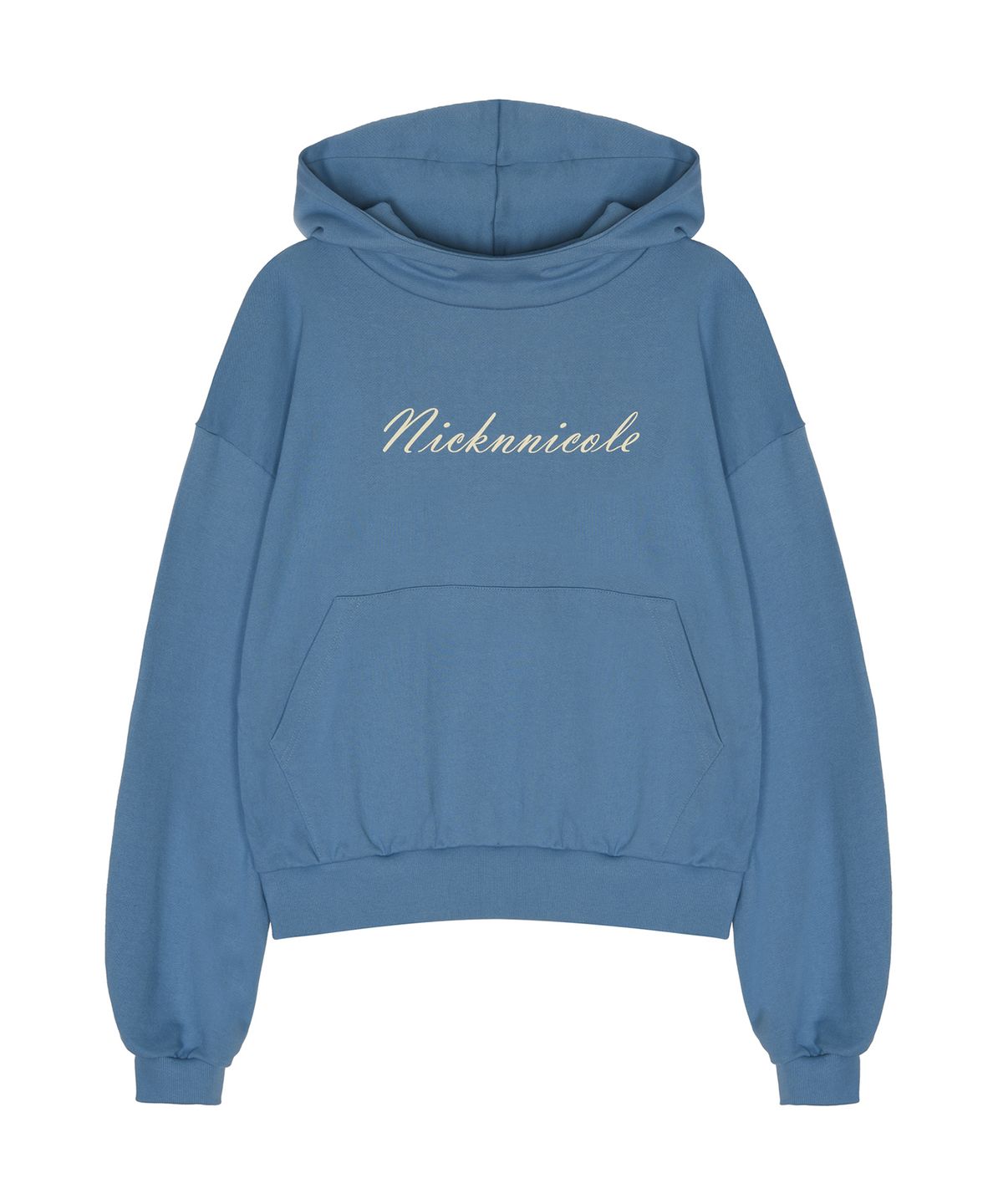 닉앤니콜(NICK&NICOLE) COWL NECK HOODIE_BLUE