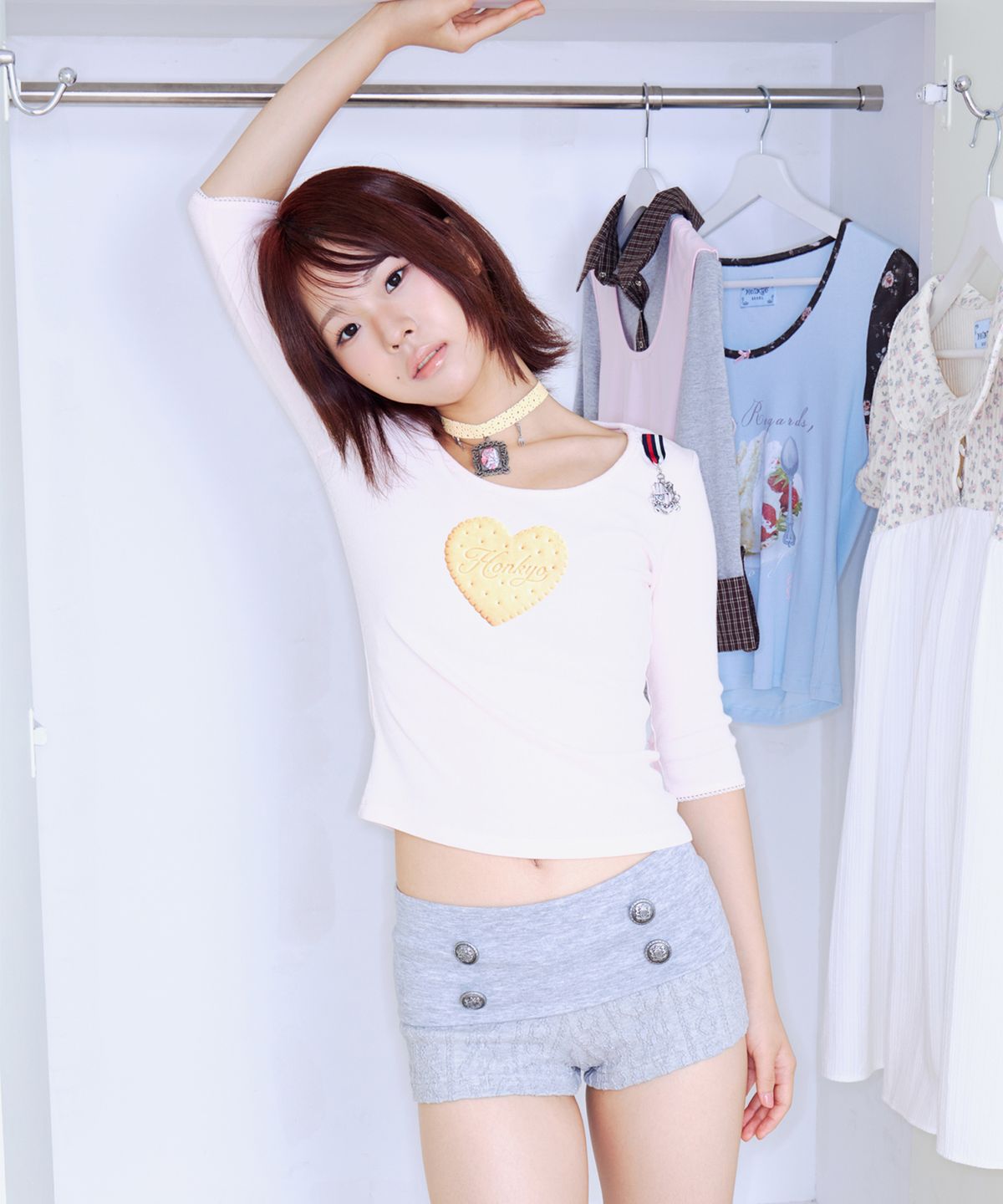 혼쿄(HONKYO) Little Rose Cameo Choker