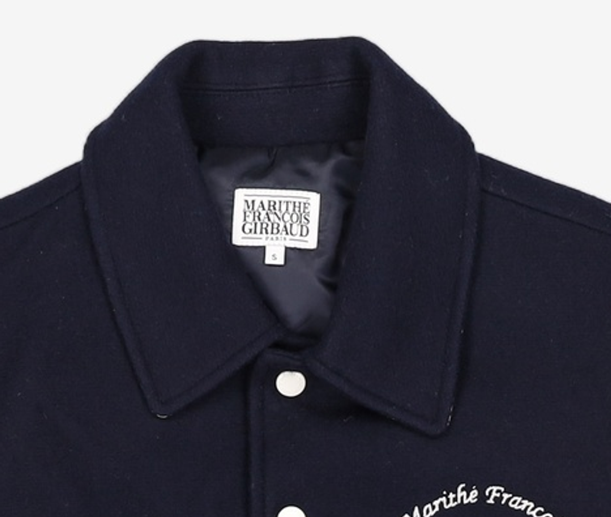 마리떼 프랑소와 저버(MARITHÉ + FRANҪOIS GIRBAUD) WOOL BLENDED VARSITY JACKET S