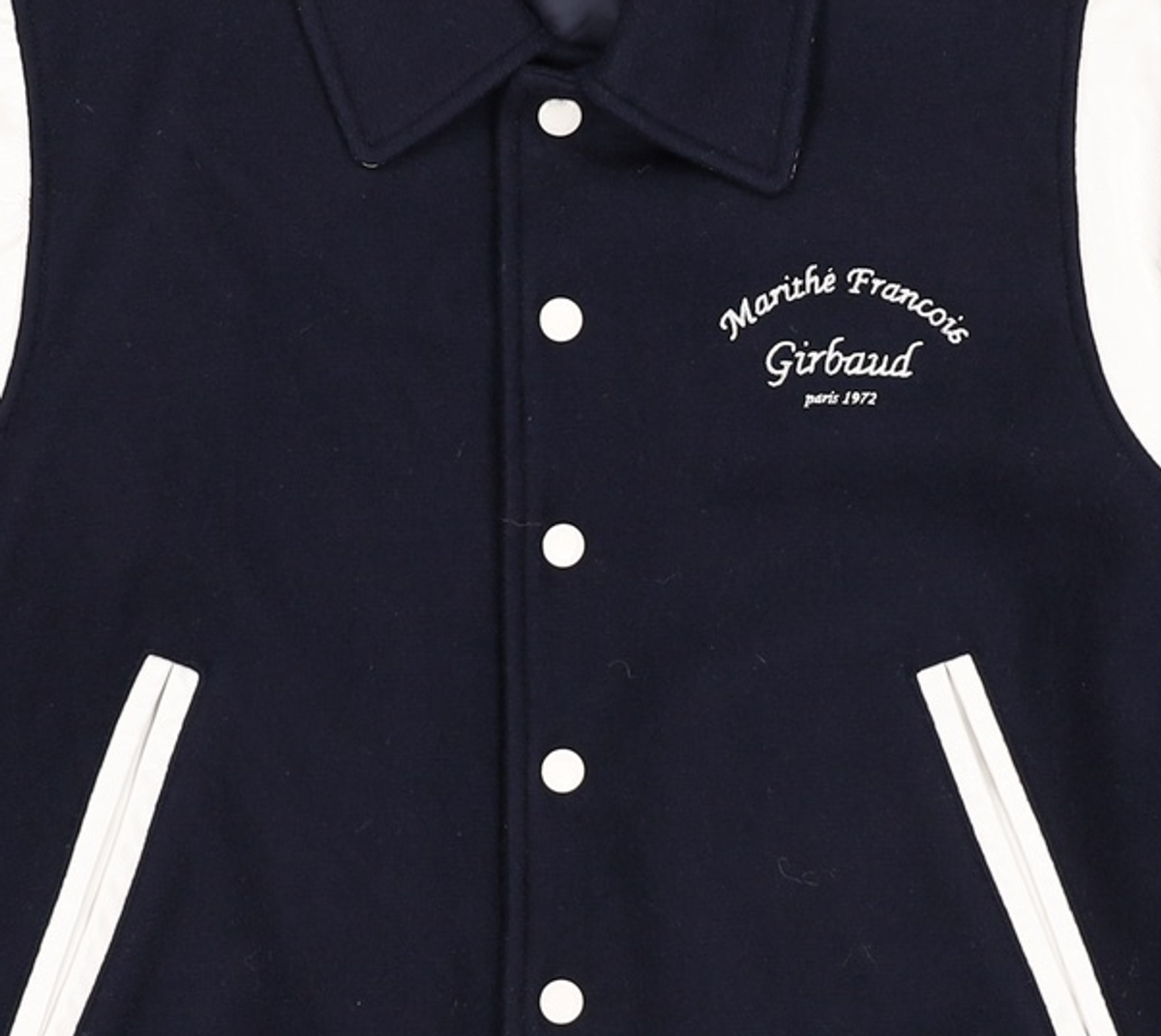 마리떼 프랑소와 저버(MARITHÉ + FRANҪOIS GIRBAUD) WOOL BLENDED VARSITY JACKET S