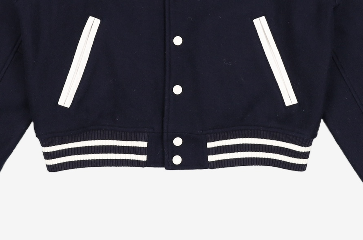 마리떼 프랑소와 저버(MARITHÉ + FRANҪOIS GIRBAUD) WOOL BLENDED VARSITY JACKET S