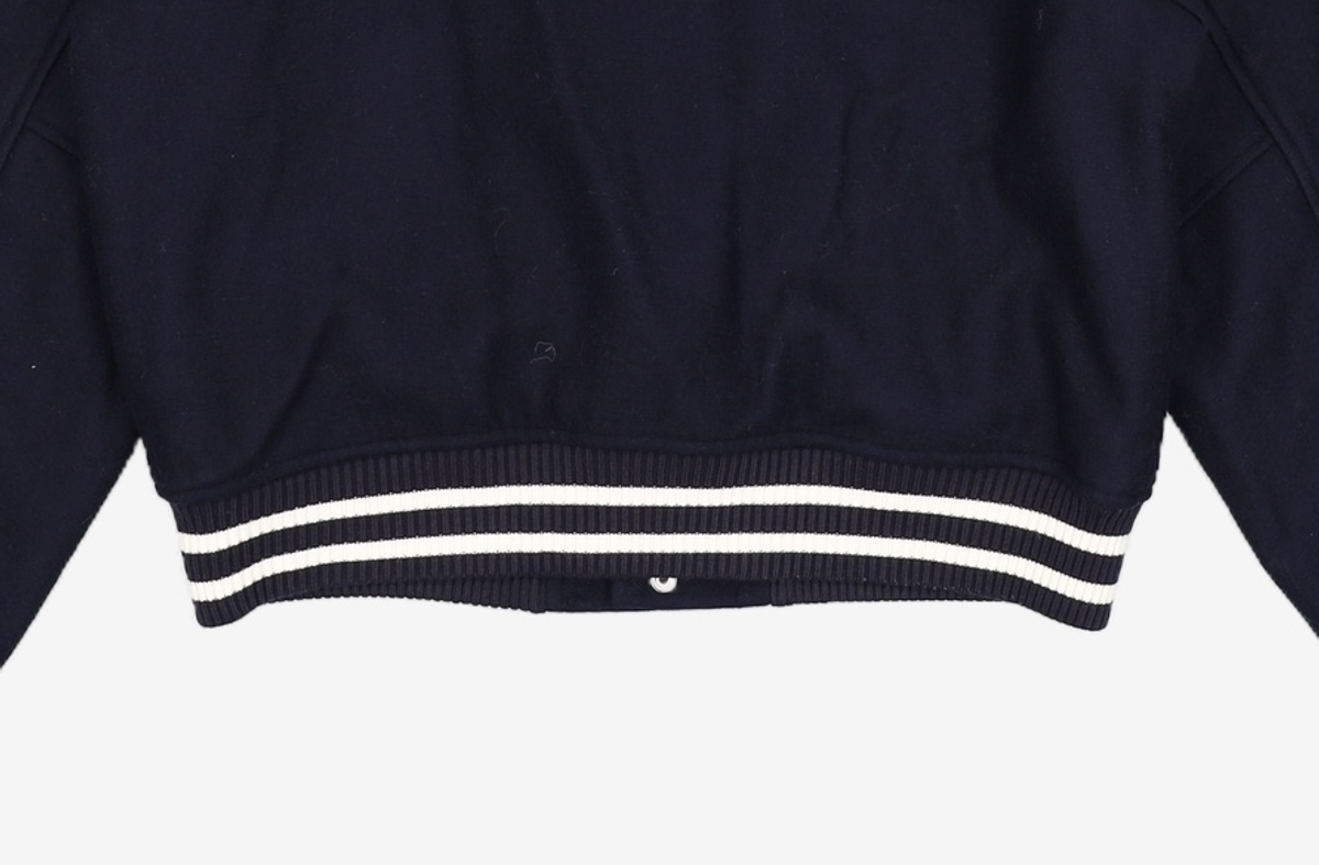 마리떼 프랑소와 저버(MARITHÉ + FRANҪOIS GIRBAUD) WOOL BLENDED VARSITY JACKET S