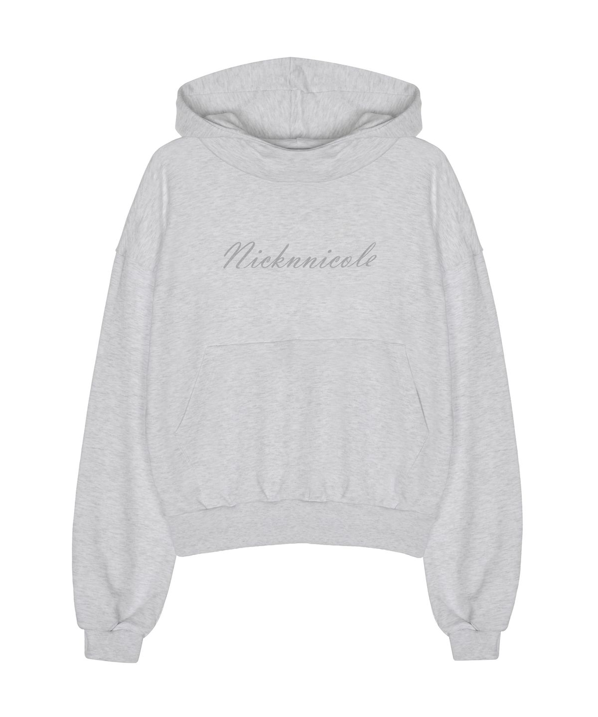 닉앤니콜(NICK&NICOLE) COWL NECK HOODIE_MELANGE