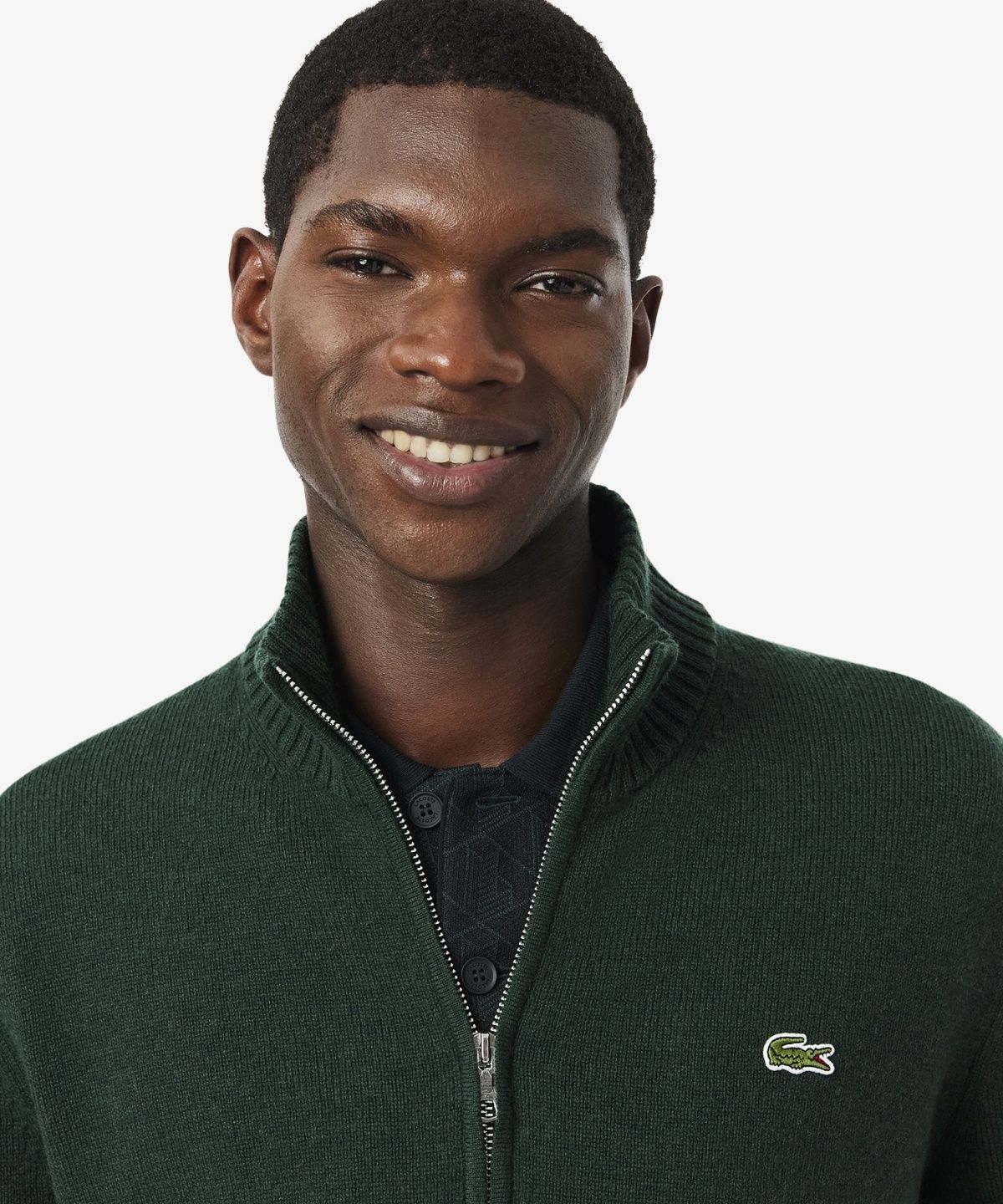라코스테(LACOSTE) 남성 방모 풀집업 가디건 AH5181-56N YZP