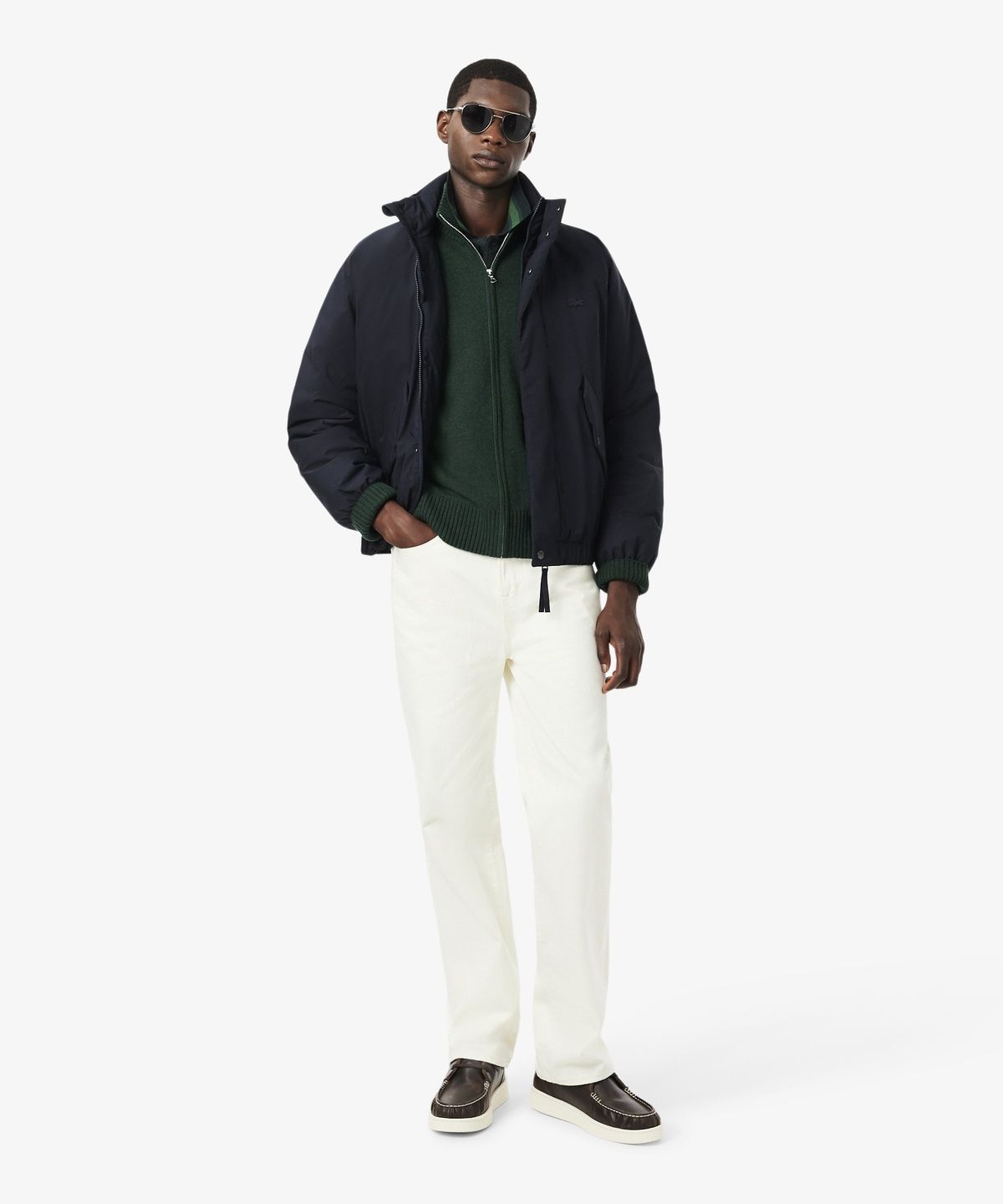 라코스테(LACOSTE) 남성 방모 풀집업 가디건 AH5181-56N YZP