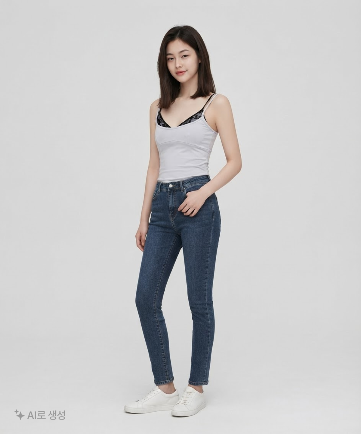 투머치택스(TOOMUCHTAX) 브라 레이어드 슬리브리스 탑 레이스 S