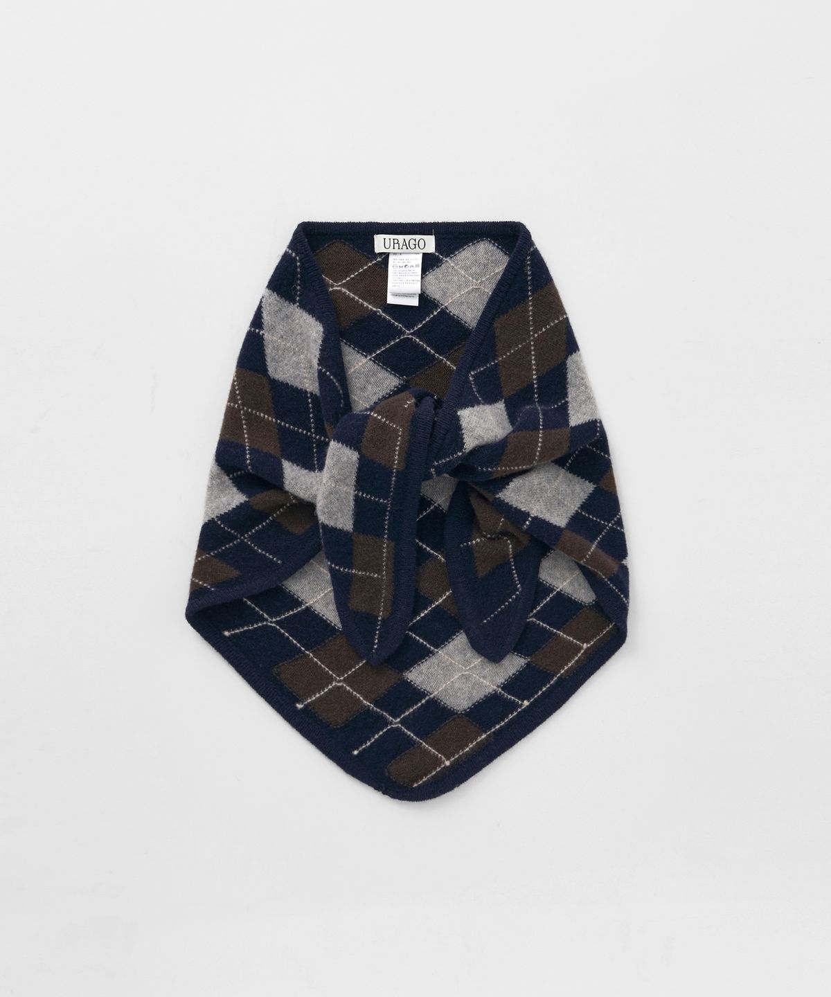 유라고(URAGO) Argyle wool knit scarf