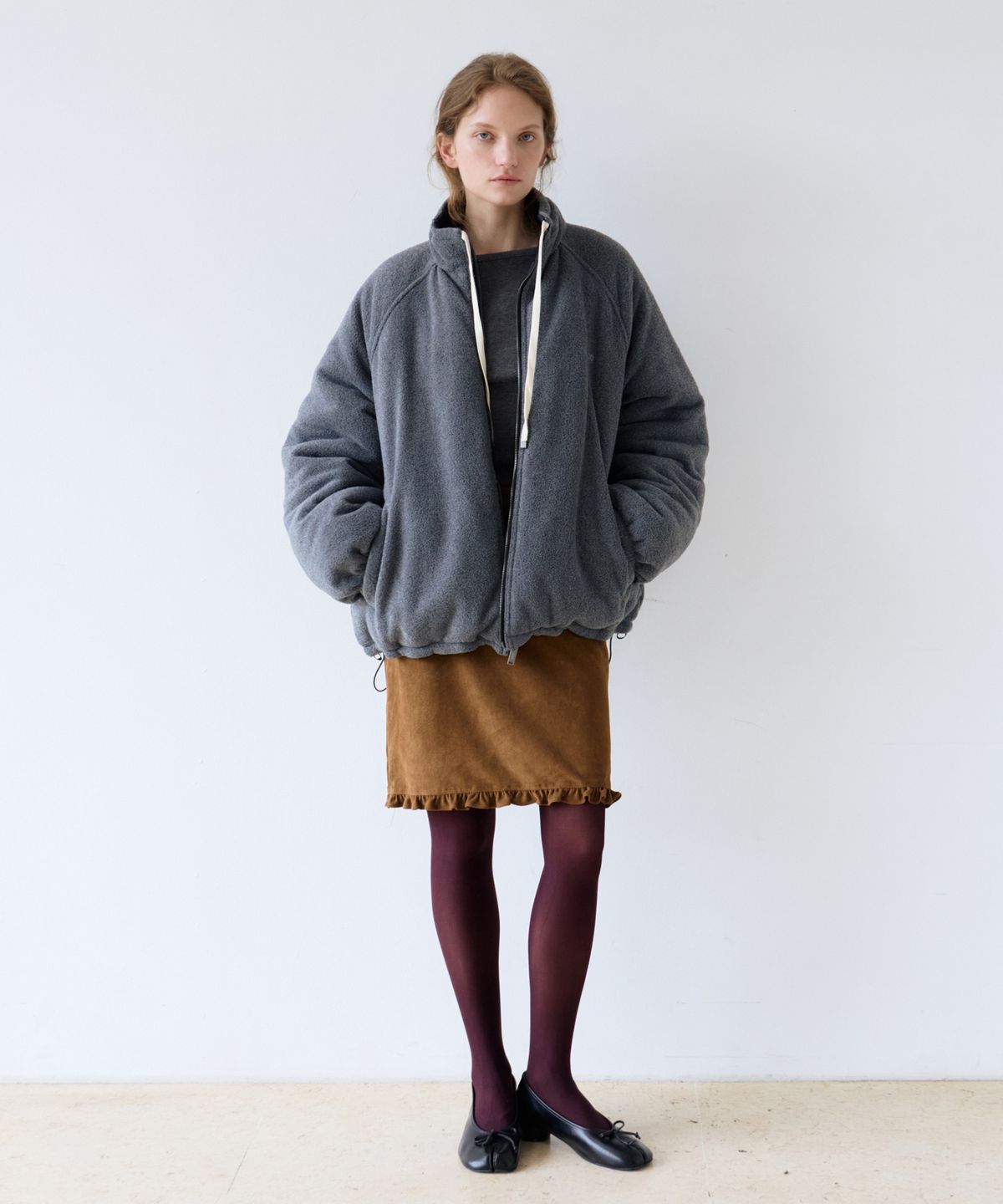 유라고(URAGO) Reversible fleece padded jumper